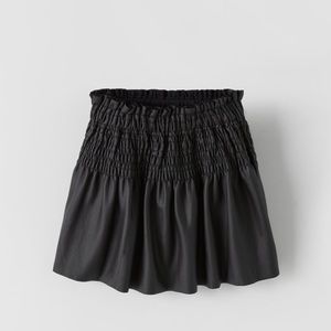 Zara elastic smocked skirt